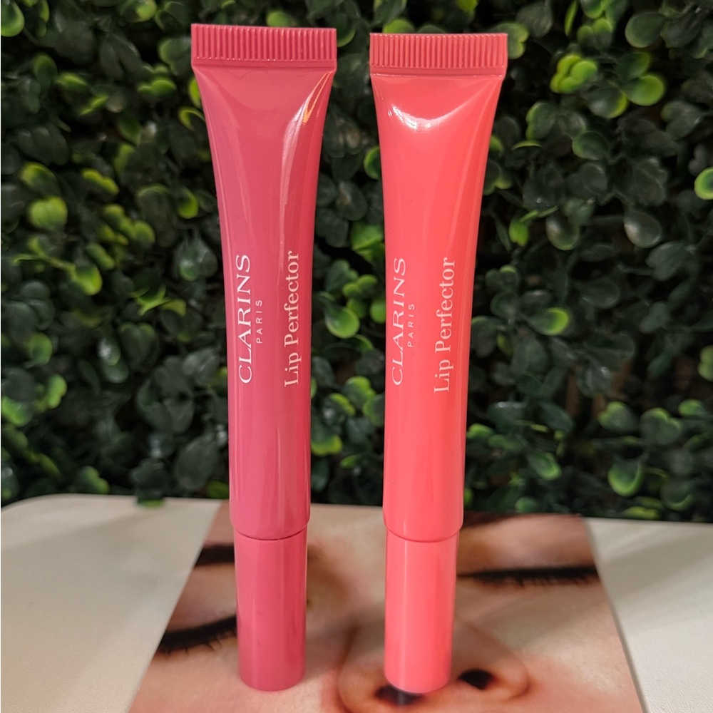 Clarins  Lip Perfector Sheer Lip Gloss duo (New) Shade 07 & 01